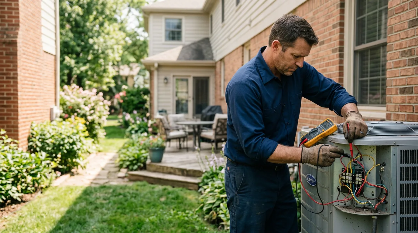 HVAC technician working near Montpelier, OH